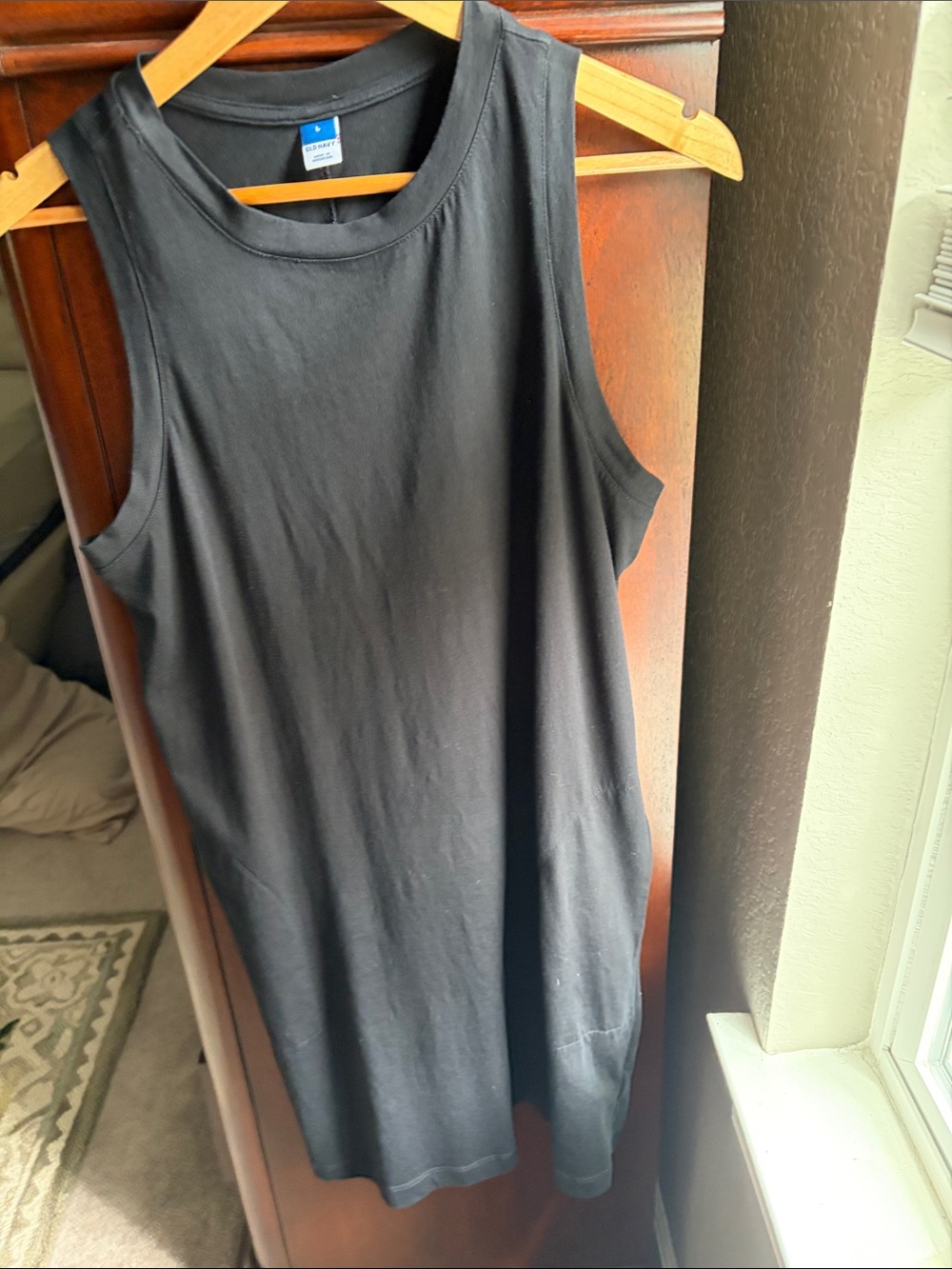 Old Navy Black Sleeveless Tank Dress